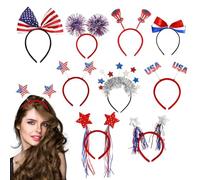 Diadema del 4 de julio, del Día de los Caídos 9x accesorios para el cabello