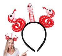 Diadema del Año de la Serpiente,Diadema de Serpiente del Año Nuevo Chino | Lindas Diademas con 3 Serpientes de Dibujos Animados | Diadema con lavado de cara de animal, decoración de mascotas de serpie