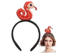 Diadema del Año de la Serpiente, Diadema de Vestir Serpiente, Diadema de Serpiente de Felpa, Simbólica, Cultural y Versátil, 1 Pieza, para niños y Adultos
