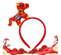 Diadema Del Año Del Caballo - Gorro De Felpa Para La Fiesta Caballo,Diadema de Animal Lindo,para Varios Eventos Año Nuevo Chino Fotos Familiares Actuaciones Festivales Fiestas Temáticas Cosplay