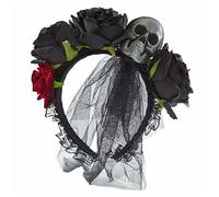 Diadema del Día de los Muertos para Halloween, diadema gótica punk, diadema gótica, diadema gótica, diadema del día de los muertos