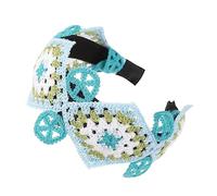 Diadema delicada con patrón de ganchillo para mujer, adolescente, accesorio para el cabello, para lavar la cara, para lavar la cara, para mujer, para primavera, verano, yoga, deportes, diadema para