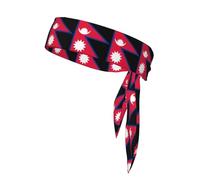 Diadema deportiva con bandera de Nepal, transpirable, de secado rápido y ligera para fitness y ejercicio