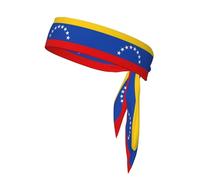 Diadema deportiva con bandera de Venezuela. Bandana de poliéster que absorbe el sudor para correr, yoga, gimnasio, adecuada para hombres y mujeres