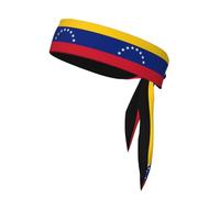 Diadema deportiva con bandera de Venezuela. Bandana de poliéster que absorbe el sudor para correr, yoga, gimnasio, adecuada para hombres y mujeres