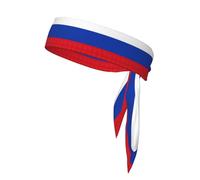 Diadema deportiva con bandera rusa, para playa, verano, tropical, para hombres y mujeres, elástica, para correr