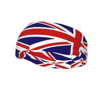 Diadema Deportiva con diseño de la Bandera del Reino Unido, Transpirable y con Estampado de la Bandera británica, Hombres y Mujeres, para Practicar Fitness, Correr y Yoga.