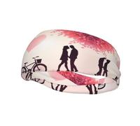 Diadema Deportiva con Estampado Boyfriend Love Good Morning para Hombres y Mujeres, Bandas elásticas Anchas para el Cabello, Cinta para el Sudor Que Absorbe la Humedad, Banda para el Sudor para entr