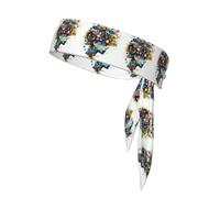 Diadema deportiva con estampado cerebral de inteligencia artificial, banda para el pelo para entrenamiento, correr, yoga, talla única