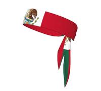 Diadema deportiva con estampado de bandera de México, unisex, para correr, fitness, tenis, ciclismo, yoga