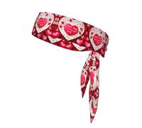 Diadema deportiva con estampado de feliz día de San Valentín para hombres y mujeres, para correr, ciclismo, yoga, fitness, entrenamiento