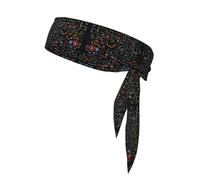Diadema deportiva con estampado de fórmula matemática, para la cabeza, absorbe el sudor, unisex, talla adecuada para todos