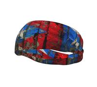 Diadema Deportiva con Estampado de la Bandera de Puerto Rico Que Absorbe la Humedad para Correr, Yoga y Fitness (Unisex)