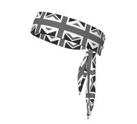 Diadema deportiva con estampado de la bandera nacional del Reino Unido, pañuelo deportivo duradero, ideal para voleibol y entrenamientos