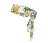 Diadema deportiva con estampado de margaritas, unisex, para correr, fitness, tenis, ciclismo, yoga