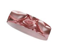 Diadema Deportiva con Forma de corazón y Globo de Rosa Rosa para Hombres y Mujeres, Diadema Transpirable para Entrenamientos, Ideal para Hacer Ejercicio, Tenis, Baloncesto y Correr.