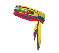 Diadema deportiva con la bandera de Ecuador, diadema ajustable para hombres y mujeres, suave y transpirable, perfecta para cualquier deporte