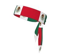 Diadema deportiva con la bandera de México ajustable, elegante, transpirable, para correr, entrenamiento, gimnasio, ciclismo, tenis, baloncesto