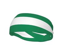 Diadema Deportiva con la Bandera de Nigeria, Ligera, elástica, Transpirable y Que Absorbe la Humedad, para Hombres y Mujeres.