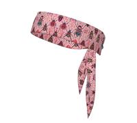 Diadema deportiva con patrón abstracto de escarabajo, banda transpirable de doble cara que absorbe el sudor para correr, ciclismo, gimnasio, entrenamientos, corbata para la cabeza, ajuste ajustable