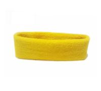 Diadema deportiva de color puro, diadema for correr, diadema absorbente de sudor, diadema de baloncesto, diadema for fitness Cinta Pelo Deporte(Yellow)
