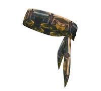 Diadema deportiva de doble cara con castillo medieval, unisex, para jugar a la pelota, fitness y actividades al aire libre