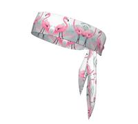 Diadema deportiva de doble cara con flamenco rosa, diadema unisex para jugar a la pelota, fitness y actividades al aire libre