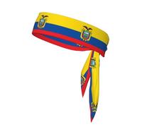 Diadema deportiva de doble cara con la bandera de Ecuador, diadema unisex para jugar a la pelota, fitness y actividades al aire libre
