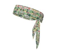 Diadema deportiva de doble cara con planta bonsái, diadema unisex para jugar a la pelota, fitness y actividades al aire libre