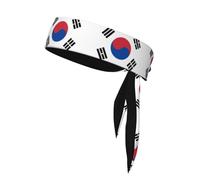 Diadema deportiva de la bandera de la República de Corea. Bandana de poliéster que absorbe el sudor para correr, yoga, gimnasio, adecuada para hombres y mujeres