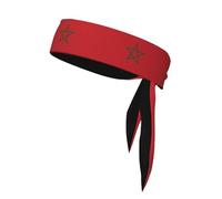 Diadema deportiva de la bandera de Marruecos. Bandana de poliéster que absorbe el sudor para correr, yoga, gimnasio, adecuada para hombres y mujeres