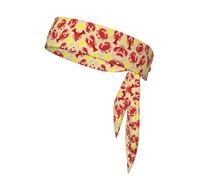 Diadema deportiva de langosta y cangrejo para playa, verano, tropical, ajustable, antideslizante, absorbe la humedad para correr, banda para la cabeza ninja