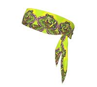 Diadema deportiva de rana en un estanque que absorbe el sudor, antideslizante y ajustable, para correr, baloncesto, yoga