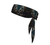 Diadema Deportiva de Secado rápido con Estampado de Caballos de Guerra Medievales - Banda elástica Ajustable para el Sudor, para Baloncesto, Correr y Tenis.