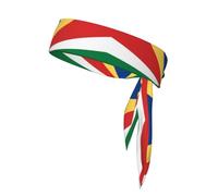 Diadema Deportiva de Secado rápido con Estampado de la Bandera de Seychelles - Banda elástica Ajustable para el Sudor, para Baloncesto, Correr y Tenis.