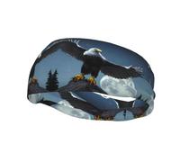 Diadema Deportiva Eagle Under The Stars, Elegante y Transpirable, Hombres y Mujeres, para Fitness, Correr y Yoga.