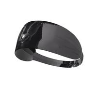 Diadema deportiva elástica con cara de vaca negra y blanca, adecuada para viajes deportivos y fitness en interiores