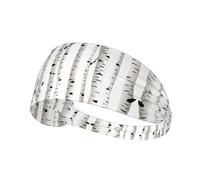 Diadema deportiva elástica con estampado de árbol de abedul, compatible con casco, para senderismo, ciclismo, correr, entrenamiento