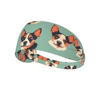 Diadema deportiva elástica con estampado de avatares de animales: banda elástica para correr, gimnasio, ciclismo, yoga, fitness y viajes