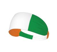 Diadema deportiva elástica con estampado de bandera de Costa de Marfil, transpirable y absorbe el sudor, adecuada para yoga, correr y fitness