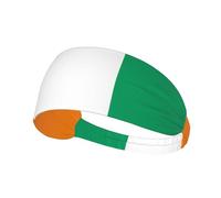 Diadema deportiva elástica con estampado de bandera de Costa de Marfil, transpirable y absorbe el sudor, adecuada para yoga, correr y fitness