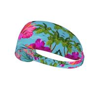 Diadema deportiva elástica con estampado de Hello Hawaii, adecuada para viajes deportivos y fitness en interiores