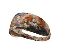 Diadema deportiva elástica con hermosos pilones a distancia impresa elástica adecuada para deportes, viajes y fitness en interiores