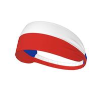 Diadema deportiva elástica estampada con la bandera de Chile: banda elástica para correr, gimnasio, ciclismo, yoga, fitness y viajes