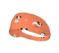 Diadema deportiva elástica estampada con perros con huesos grandes, compatible con casco, para senderismo, ciclismo, correr, entrenamiento