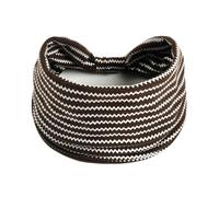 Diadema deportiva elástica estampada para mujer, bandana vintage de ala ancha (27)