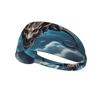Diadema Deportiva elástica Flying Dragon para Correr, Ciclismo y Yoga, Transpirable y Absorbente del Sudor, se Adapta a la mayoría de Hombres y Mujeres.