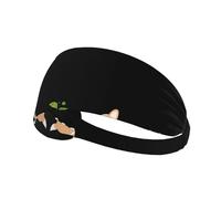 Diadema deportiva elástica JKIEGOQ Little Corgi Digging The Soil de elastano, suave, transpirable, de secado rápido