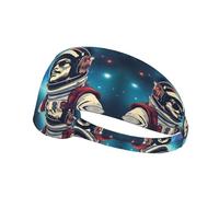 Diadema deportiva elástica para el pelo con diseño de LAABBE Cool Man in Outer Space Galaxy, secado rápido, absorbe la humedad