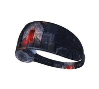 Diadema deportiva elástica unisex de doble cara con impresión de cripta antigua, ideal como regalo para amigos amantes del deporte y familia